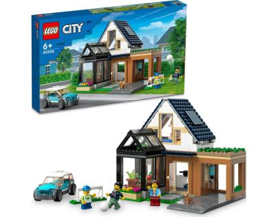 LEGO® City 60398 Rodinný dom a elektromobil