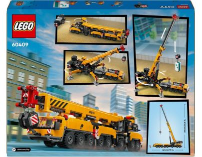 LEGO® City 60409 Žltý pojazdný stavebný žeriav