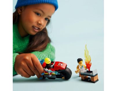 LEGO® City 60410 Hasičská záchranárska motorka