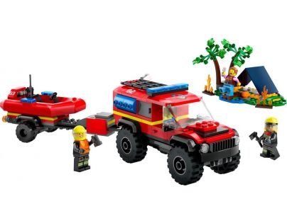 LEGO® City 60412 Hasičské vozidlo 4 x 4 a záchranný čln