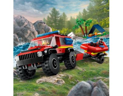 LEGO® City 60412 Hasičské vozidlo 4 x 4 a záchranný čln