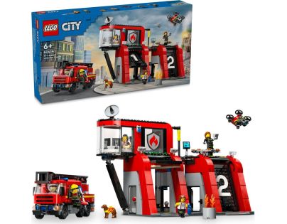 LEGO® City 60414 Hasičská stanica s hasičským vozidlom - Poškodený obal