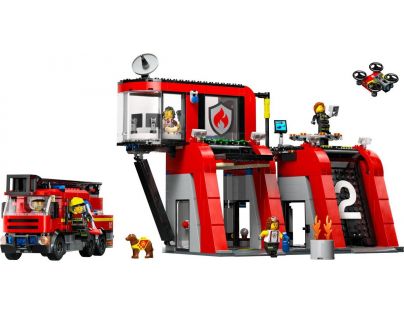 LEGO® City 60414 Hasičská stanica s hasičským vozidlom