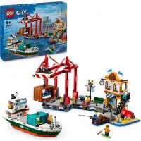 LEGO® City 60422 Prístav s nákladnou loďou