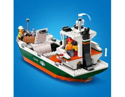 LEGO® City 60422 Prístav s nákladnou loďou