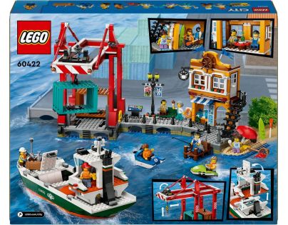 LEGO® City 60422 Prístav s nákladnou loďou