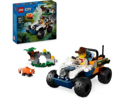 LEGO® City 60424 Štvorkolka na prieskum džungle Misia panda červená
