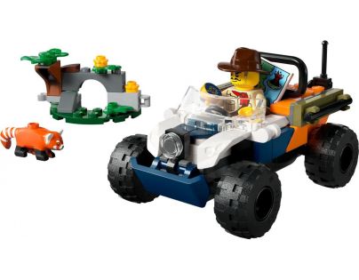 LEGO® City 60424 Štvorkolka na prieskum džungle Misia panda červená