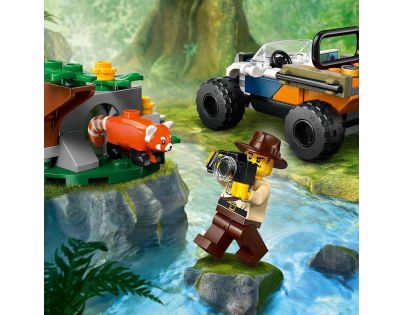 LEGO® City 60424 Štvorkolka na prieskum džungle Misia panda červená