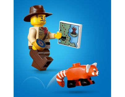LEGO® City 60424 Štvorkolka na prieskum džungle Misia panda červená