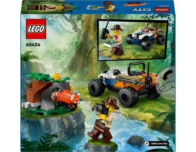 LEGO® City 60424 Štvorkolka na prieskum džungle Misia panda červená