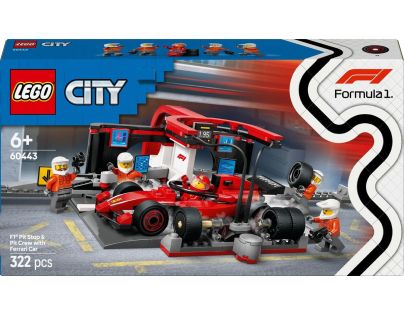 LEGO® City 60443 Zastávka v F1® a Pit Crew s autom Ferrari