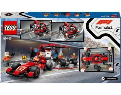 LEGO® City 60443 Zastávka v F1® a Pit Crew s autom Ferrari
