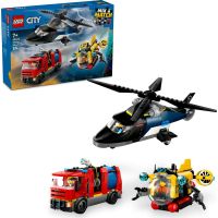 LEGO® City 60462 Remix Helikoptéra, hasičské auto a ponorka