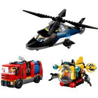 LEGO® City 60462 Remix Helikoptéra, hasičské auto a ponorka 2