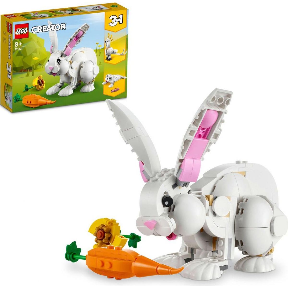 LEGO® Creator 31133 Biely králik 3 v 1