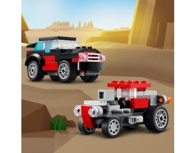LEGO® Creator 31146 Nákladiak s plochou korbou a helikoptérou