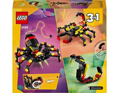 LEGO® Creator 3 v 1 31159 Divoké zvieratá Prekvapivý pavúk