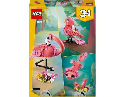 LEGO® Creator 3 v 1 31170 Divoké zvieratá: Ružový plameniak