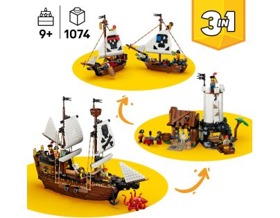 LEGO® Creator 3 v 1 31387 Kultová pirátska loď