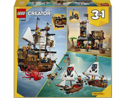 LEGO® Creator 3 v 1 31387 Kultová pirátska loď
