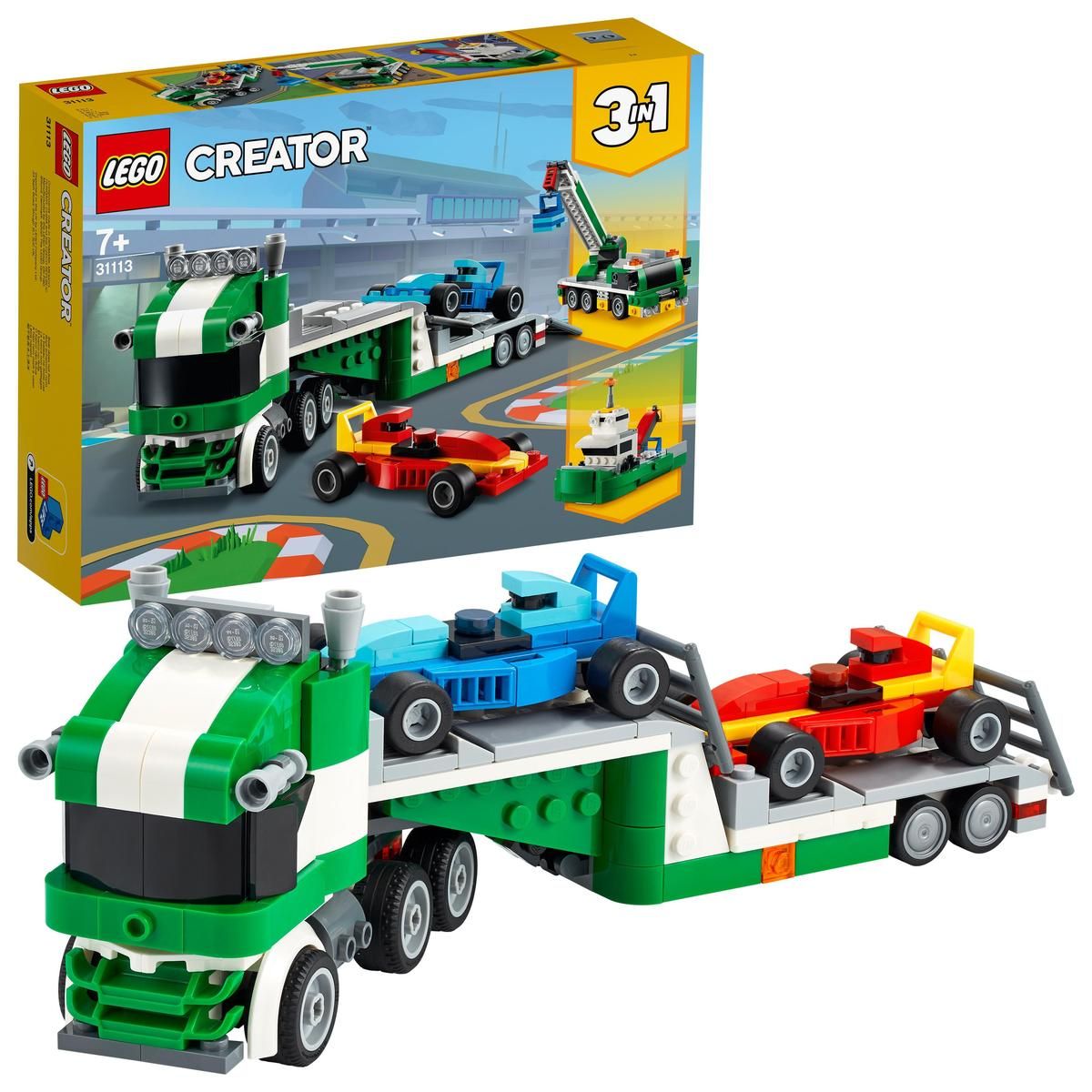 LEGO® Creator 31113 Kamión na prepravu pretekárskych áut