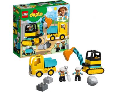 LEGO DUPLO Town 10931 Nákladiak a pásový bager - Poškodený obal