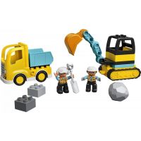 LEGO DUPLO Town 10931 Nákladiak a pásový bager - Poškodený obal 2