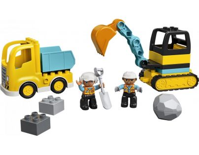 LEGO DUPLO Town 10931 Nákladiak a pásový bager - Poškodený obal