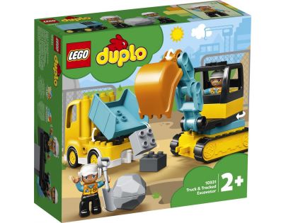 LEGO DUPLO Town 10931 Nákladiak a pásový bager - Poškodený obal