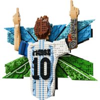 LEGO® Editions 43018 Lionel Messi – Okamžik víťazstvo 2