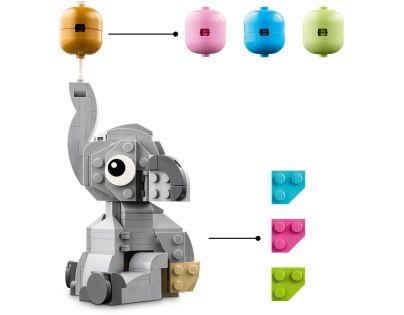 LEGO® Iconic 40814 Sloník na oblohe