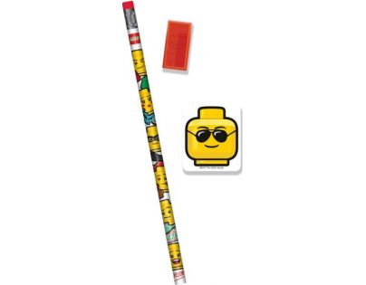 LEGO® Iconic Stationery Set ceruzka, strúhadlo, guma