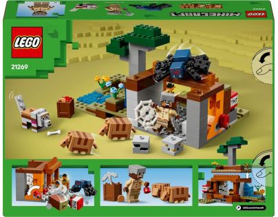 LEGO® Minecraft® 21269 Výprava do bane a pásavec - Poškodený obal