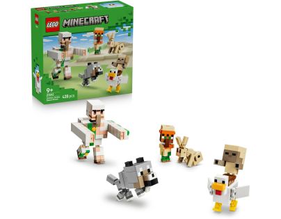 LEGO® Minecraft® 21592 Kurací žokej a útok v púšti