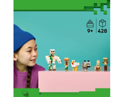 LEGO® Minecraft® 21592 Kurací žokej a útok v púšti