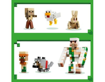 LEGO® Minecraft® 21592 Kurací žokej a útok v púšti