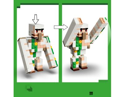 LEGO® Minecraft® 21592 Kurací žokej a útok v púšti