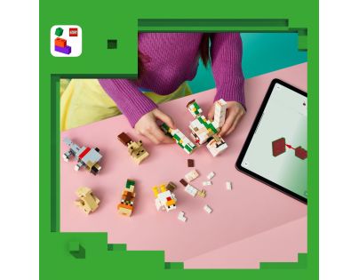 LEGO® Minecraft® 21592 Kurací žokej a útok v púšti