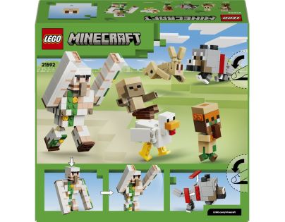 LEGO® Minecraft® 21592 Kurací žokej a útok v púšti