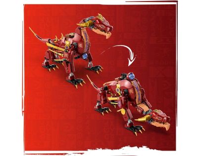 LEGO® NINJAGO® 71793 Heatwave a jeho transformačný lávový šarkan