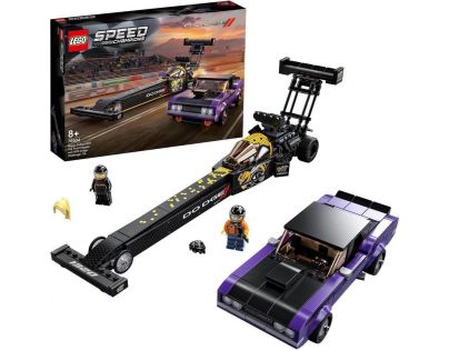 LEGO® Speed Champions 76904 Mopar Dodge-SRT Top Fuel Dragster a 1970 Dodge Challenger T-A