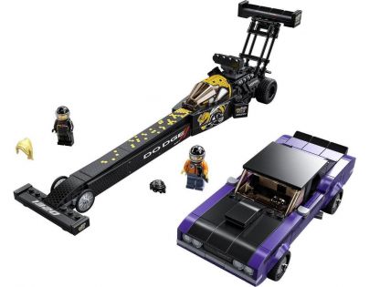LEGO® Speed Champions 76904 Mopar Dodge-SRT Top Fuel Dragster a 1970 Dodge Challenger T-A
