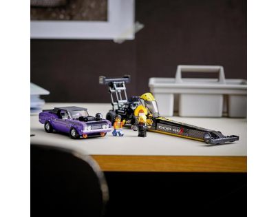 LEGO® Speed Champions 76904 Mopar Dodge-SRT Top Fuel Dragster a 1970 Dodge Challenger T-A