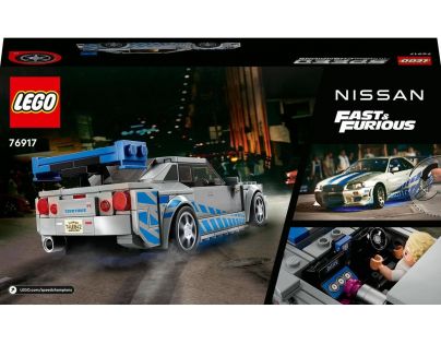 LEGO® Speed Champions 76917 2 Fast 2 Furious Nissan Skyline GT-R (R34) - Poškodený obal