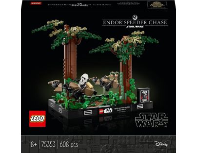 LEGO® Star Wars™ 75353 Naháňačka spídrov na planéte Endor™ Dioráma - Poškodený obal