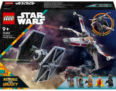 LEGO® Star Wars™ 75393 Stíhačka TIE a X-wing – kombinovaná stavebnica