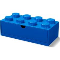 LEGO® stolný box 8 so zásuvkami - modrá 2