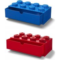 LEGO® stolný box 8 so zásuvkou - červená 4