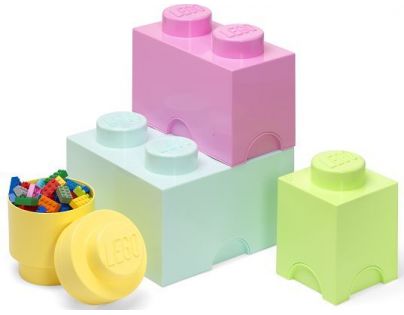 LEGO® Úložné boxy Multi-Pack 4 ks pastelové